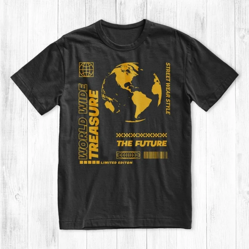 

00013314#A-Worldwide Treasure T-Shirt, Graphic Tee