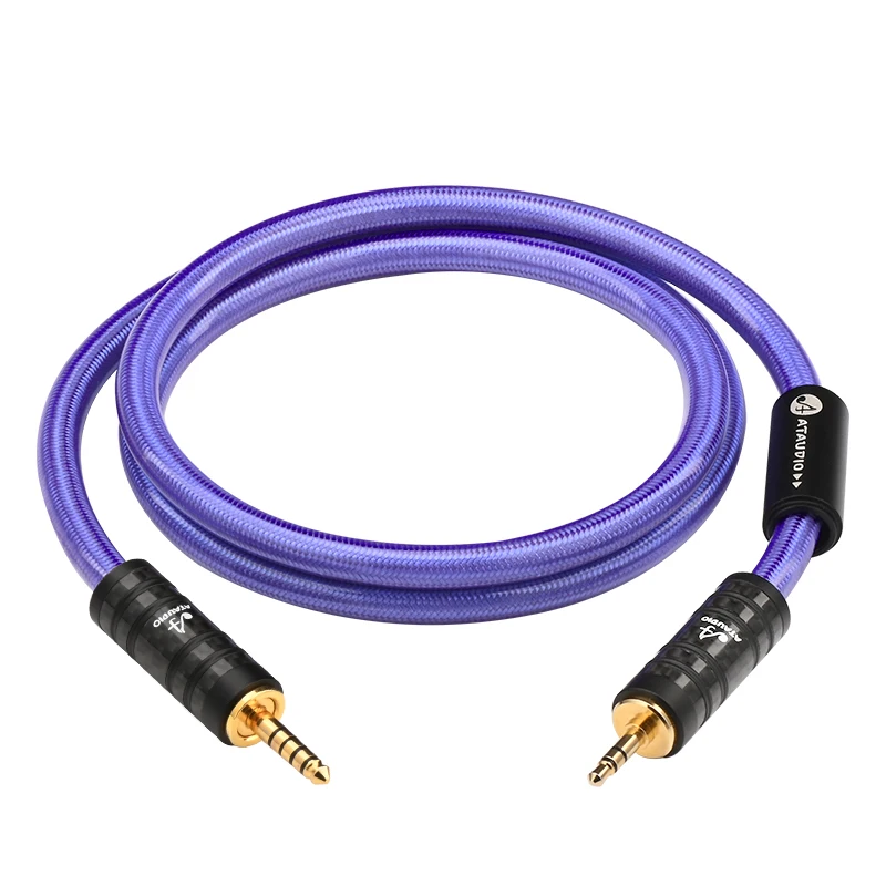 

Hi-end Silver Plated HiFi 4.4mm to 3.5mm Audio Cable 4.4mm Balance to 4.4mm Aux Jack Balanced Audio Adapter Cable