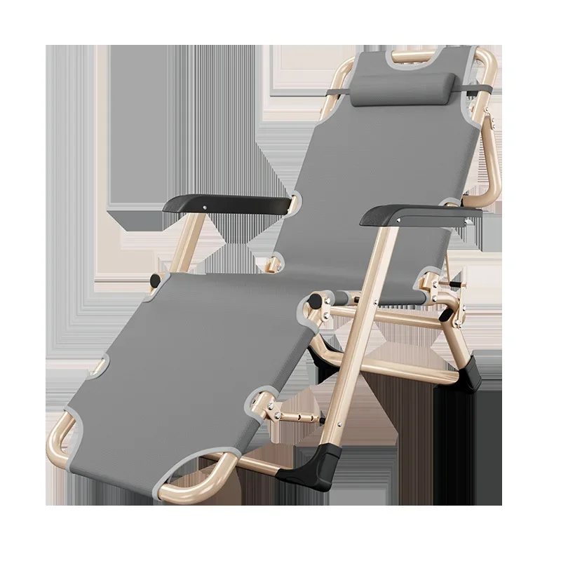 Office Recliner Lunch Break Couch Single Beach Chair Portable Folding Chair Siesta Appliance Folding Bed Dual-Use Chair