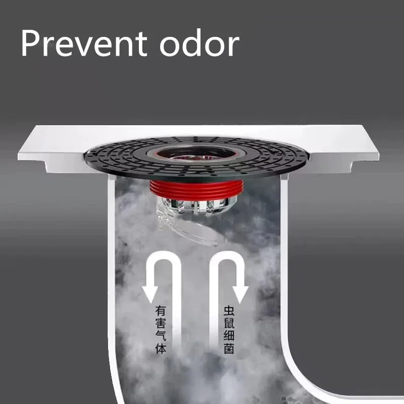 Floor Drain Core Shower Floor Strainer Cover Toilet Sewer Anti-odor Plug ABS No Smell Bathroom Toilet Sewer Shower Drain view 6