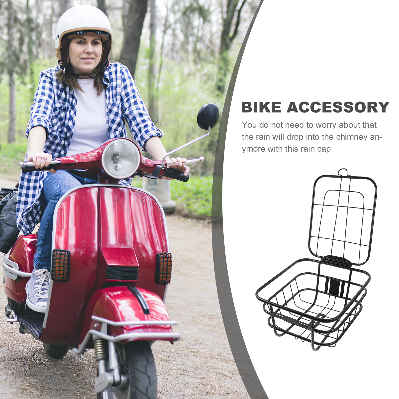 

1pc Electric Bike Heavy Duty Storage Front Cargo for Vegetables School Bag Stable Thickened Iron Accessory for Most Bikes Simple