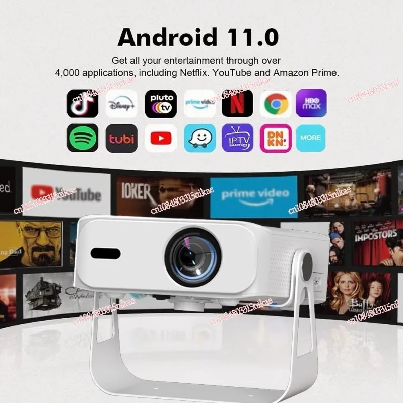 

1080P Ultra HD Home Projector | Multilingual Portable Video Projector for Bedroom, Home Theater & Indoor Movie Night