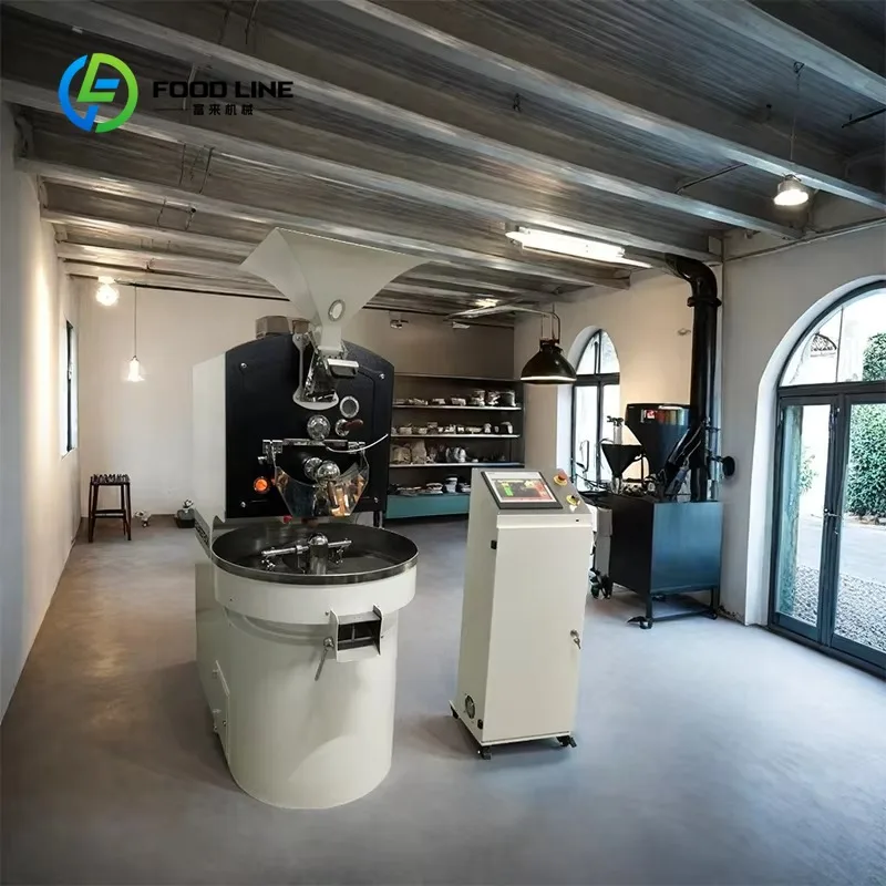 customized intelligent roaster drum baker auto‑profile 5‑25kg roasting machine for high‑volume roasted bean production