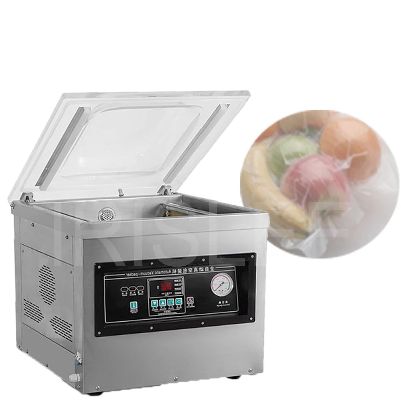 

IRISLEE 220V Automatic Food Vacuum Machine Sealer Commercial Plastic Bag Sealing Machine Wet and Dry Vegetable Packing Machine