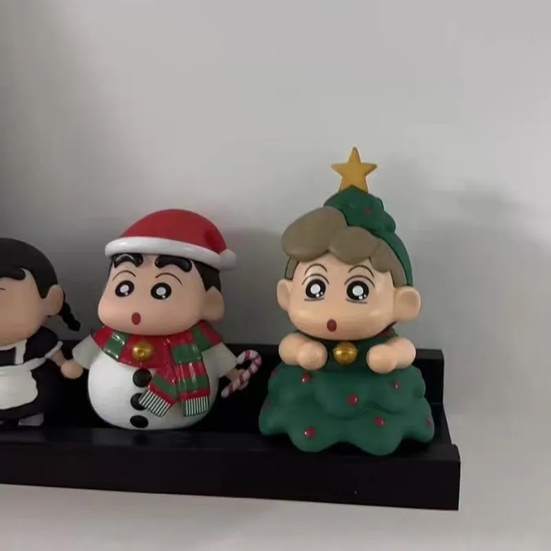 Christmas Crayon Shin Chan Handmade Snowman Christmas Tree Sunflower Cute Desktop Christmas Gift