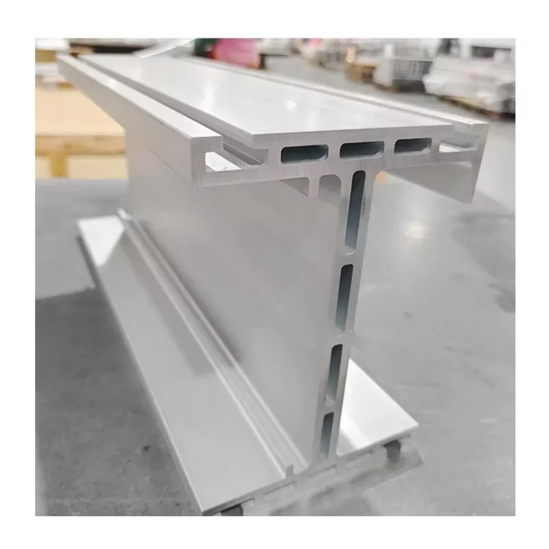 Aluminum Rail Profiles - Silver Anodized 6000 Series Industrial Aluminum Rail Systems for Cutting and Bending