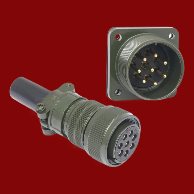 5015 Presa per aviazione impermeabile standard americano 8 core MS3106A22-23S MS3102A22-23P