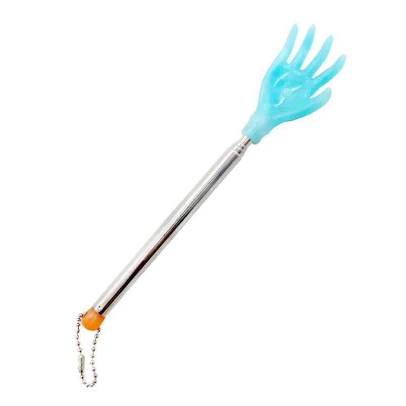 Ajustável em aço inoxidável Back Scratcher, Massageador telescópico Anti-coceira Claw, Back Massage Scratching Stick