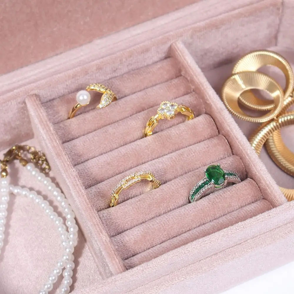 

Rings Necklace Jewelry Packing Bag Bracelet Earrings Organizer Jewelry Storage Case Large Capacity Velvet Jewelry Holder