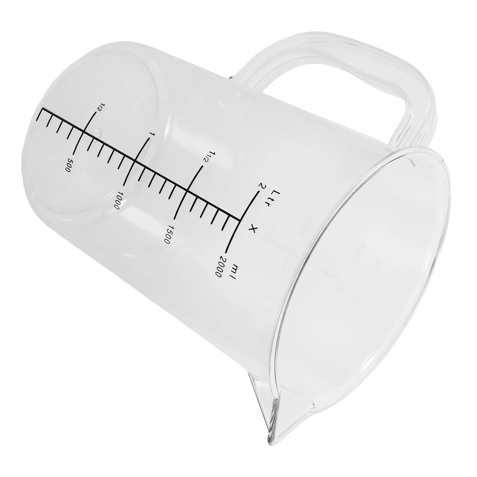 

Large Capacity 2000ml Measuring Cup Kitchen Pitcher Milk Coffee Scale Sturdy Handle Food Grade BPA Free Plastic