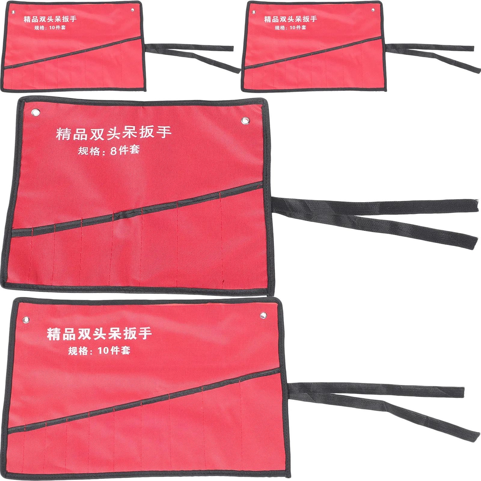 4Pcs Wrench Organizer Roll Up Tool Bag Lightweight Wear Resistant Multipurpose Tool Roll for Mechanics Electricians Plumber
