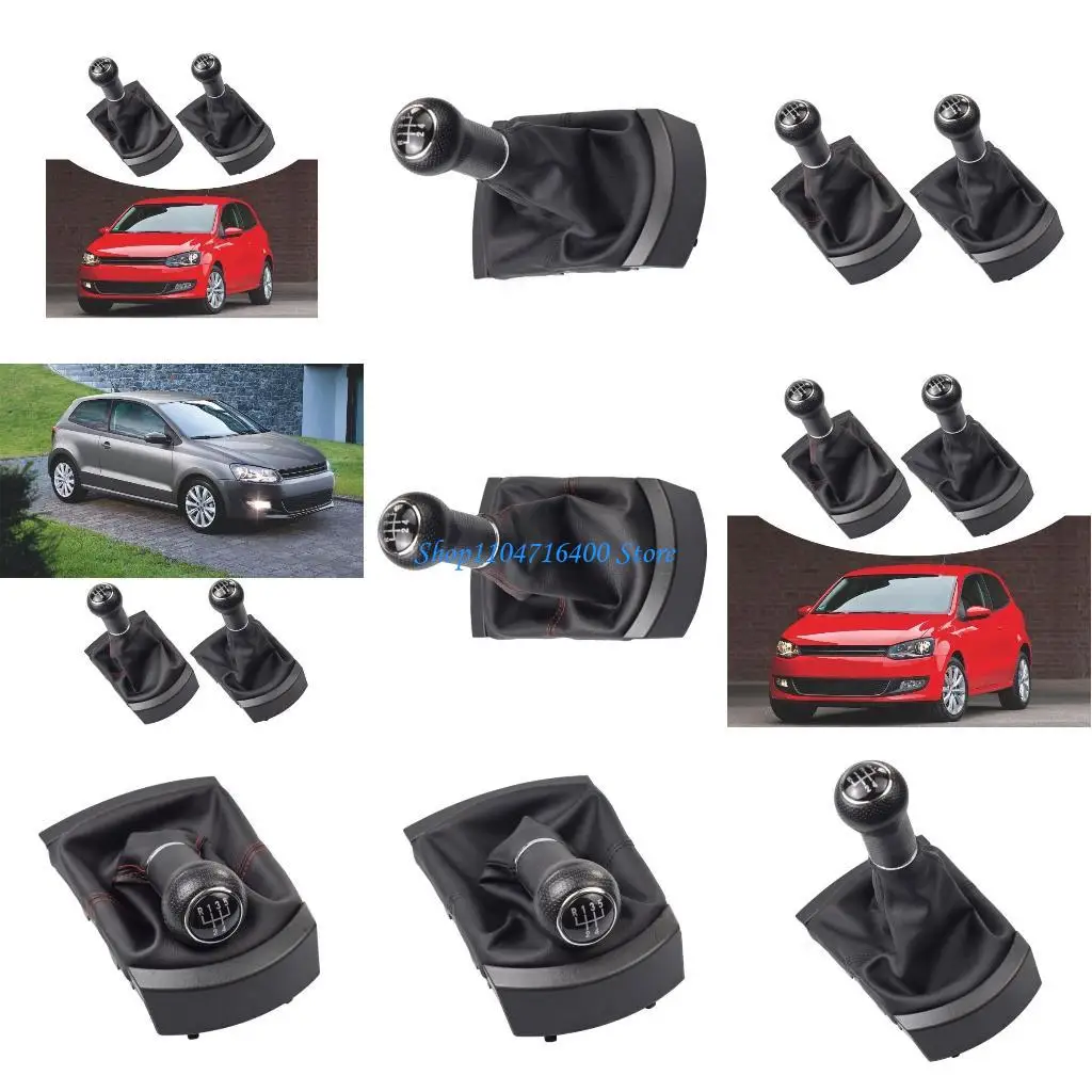 

y1gd Стильная 5-скоростная ручка переключения передач из искусственной кожи, автомобильная запасная часть для сиденья 2002-2010