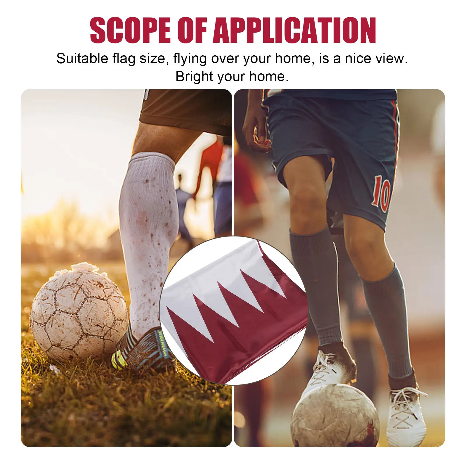 Qatar Hanging Nation Flag Poly - Home Office Qatar recension och pris