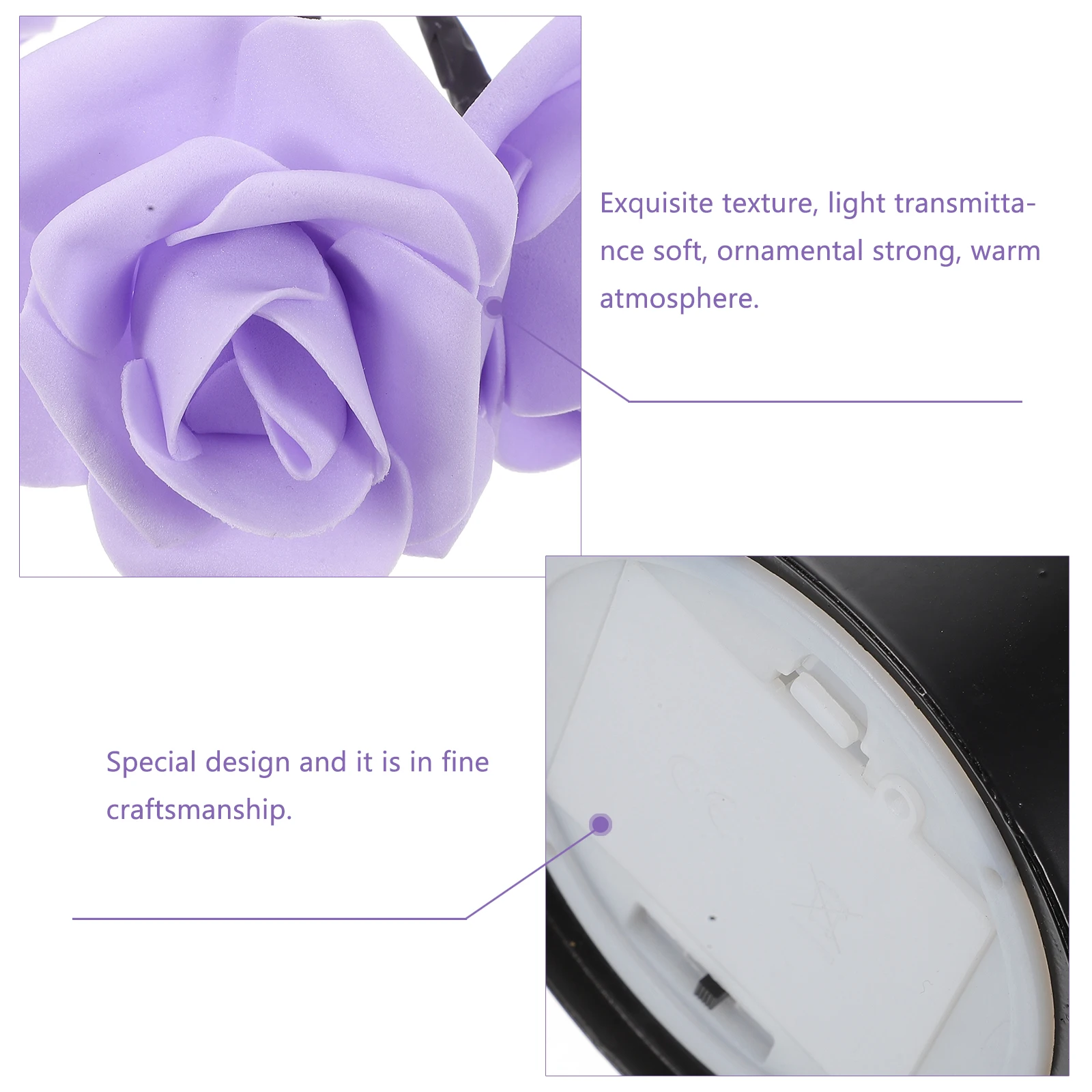 

3D Tree Decorative Flower Light Bedroom Led Roses Flowers Lights Table Lamp Led Rose Tree Decorative Rose Lights