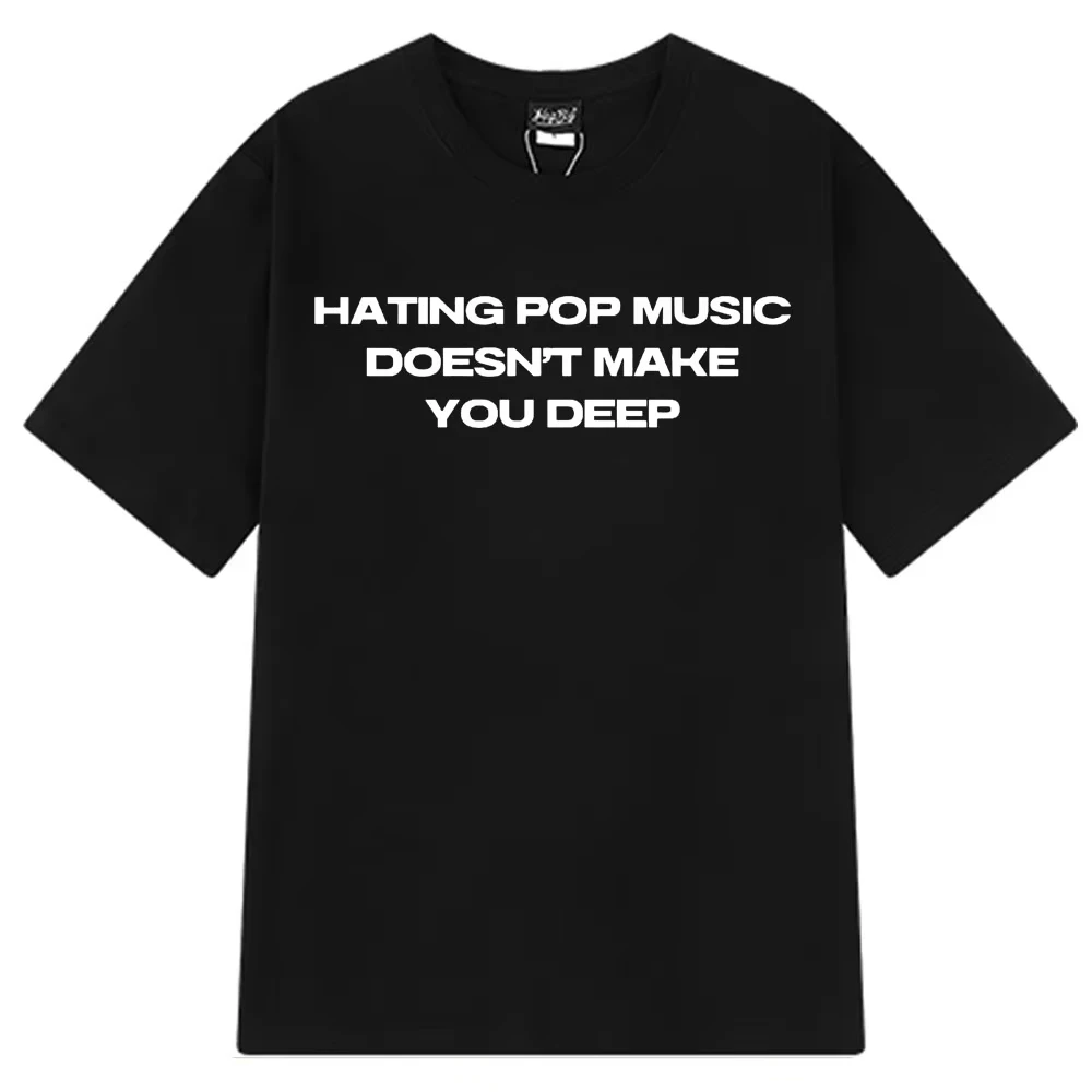 

Charli Xcx Hating Pop Music 202, футболка в том же стиле для мужчин и женщин, эстетичная модная футболка, хлопковые футболки