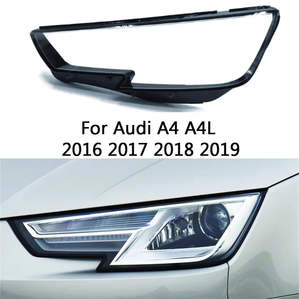 

Для Audi A4 A4L 2016 2017 2018 2019 фара прозрачная крышка корпус фары абажур линза плексиглас ксеноновый светодиод