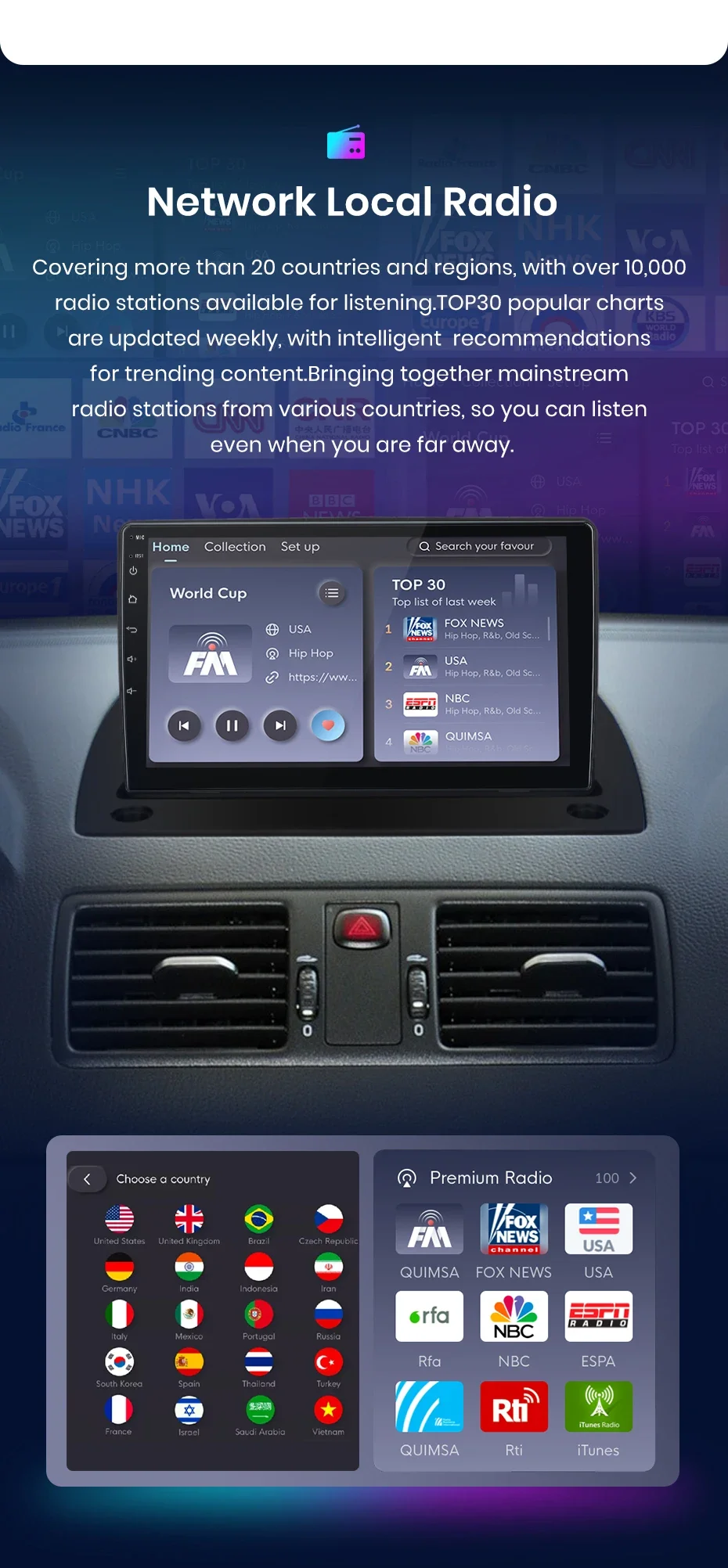 Junsun drahtloses Carplay Android Autoradio für volvo xc90 2012-2016 Auto intelligente Systeme rds bt dsp 2 din Autoradio – Detail 13
