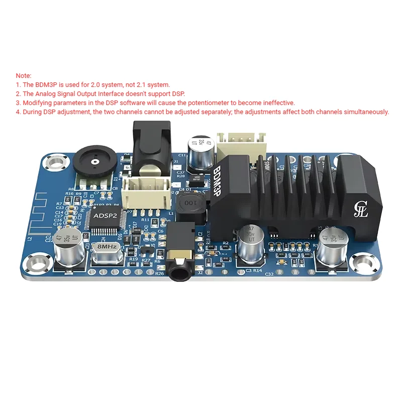 TPA3116 2x50W Bluetoothアンプボード BT5.0モジュール 2.0ステレオ