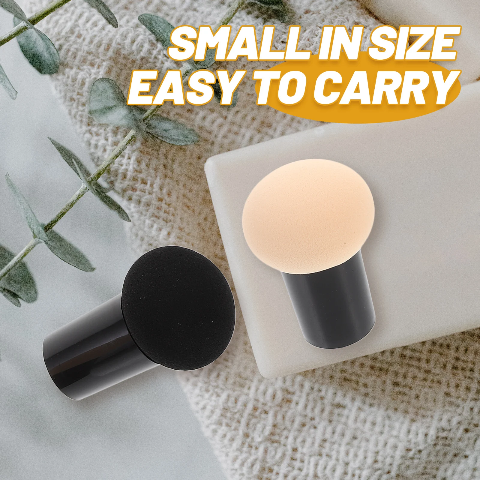 

2Pcs Makeup Puff Suitable for Wet Dry Makeup Foundation Cream Concealer Blush Compact Face Powder Applicator Pad