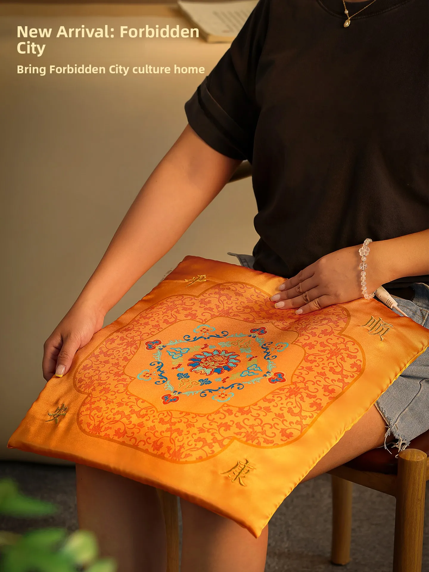 New Modern Chinese Style Office  Heating Moxibustion  Cushion Gift for Girlfriend Mom Creative Festival Supplies