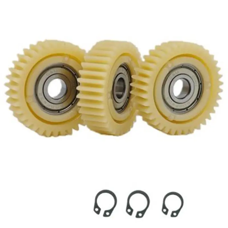 ABRU-For Electric Bicycle Hub Motor Repair Accessories:36 Teeth Nylon Gear Set With 608 Bearings& Snap Rings