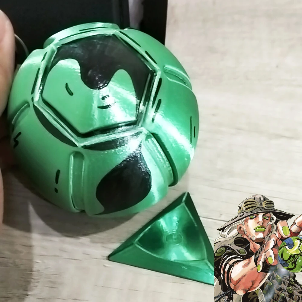 

Аниме JOJO STEEL BALL RUN: Косплей-аксессуар Джулус Цезарь Зеппели – 3D-печатный шарик для пальцев, снимающий стресс, реквизит для Хэллоуина