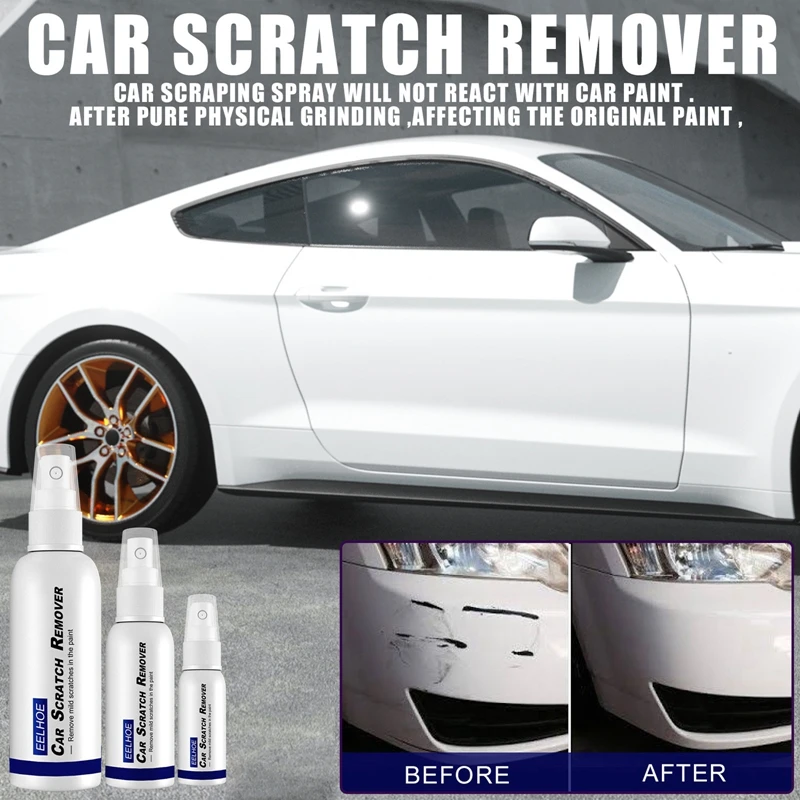 30/50ml Car Scratch Remover Scratch Repair Polishing Kit Auto Body Grinding Compound Paint Care Tools Wax Anti Scratch Spray