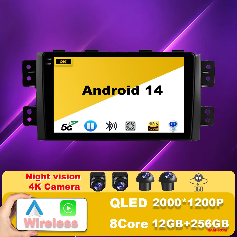 

Car Radio For Kia Mohave 2008 - 2016 Android 14 Borrego 2008 - 2011 Multimedia Video Player Stereo Navigation GPS Screen Carplay