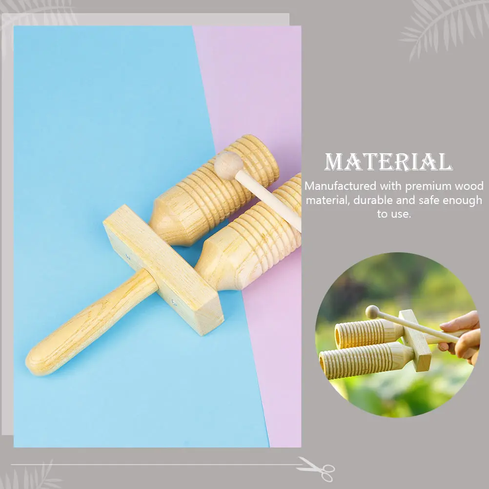 

1 Set Wooden Percussion Instruments Kids Musical Rhythm Learning Tools Educational Playthings For Children Lightweight Safe