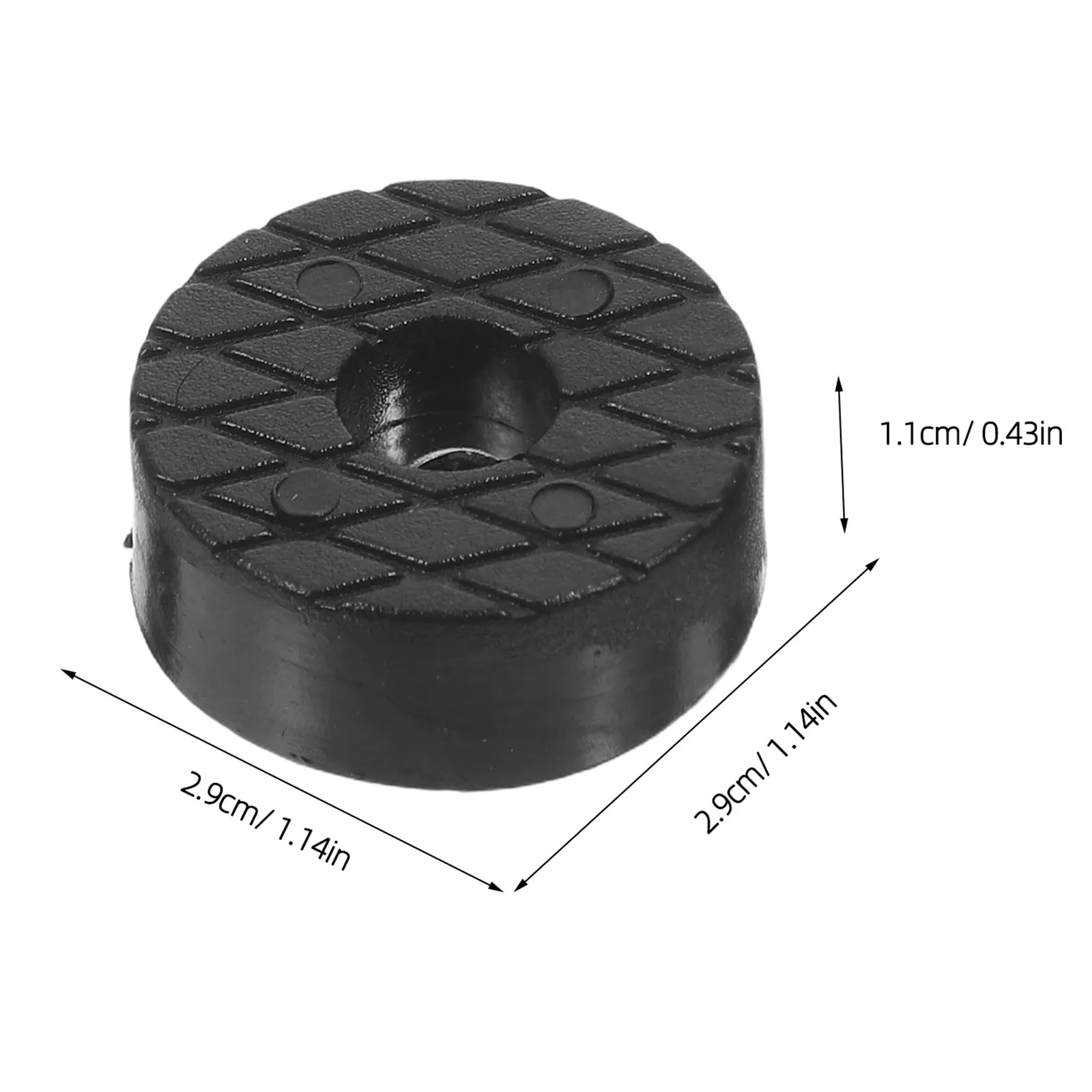 12Pcs Anti Slip Furniture Pads Round Rubber Feet Protectors Chair Table Sofa Leg Covers Hardwood Floor Protectors Non Skid