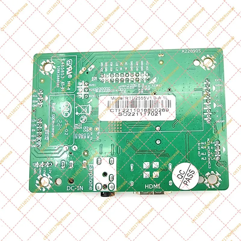 RTD2555V1.0 eDP Screen Driver Board, HDMI Input with Audio, Universal LCD Motherboard