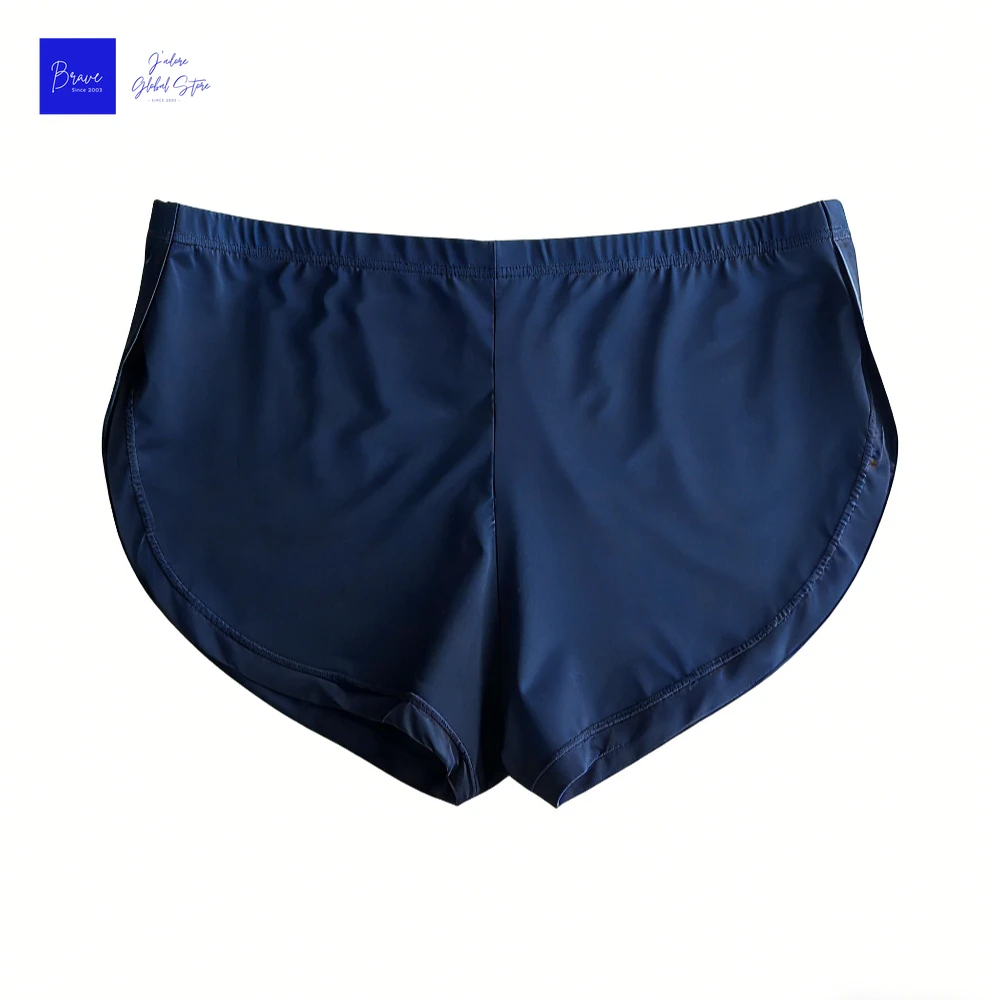 Sexy Herren Eisseide Split-Side Arrow Pants Schnelltrocknende Atmungsaktive Sportshorts Tiefsitzende Laufunterwäsche Boxershorts