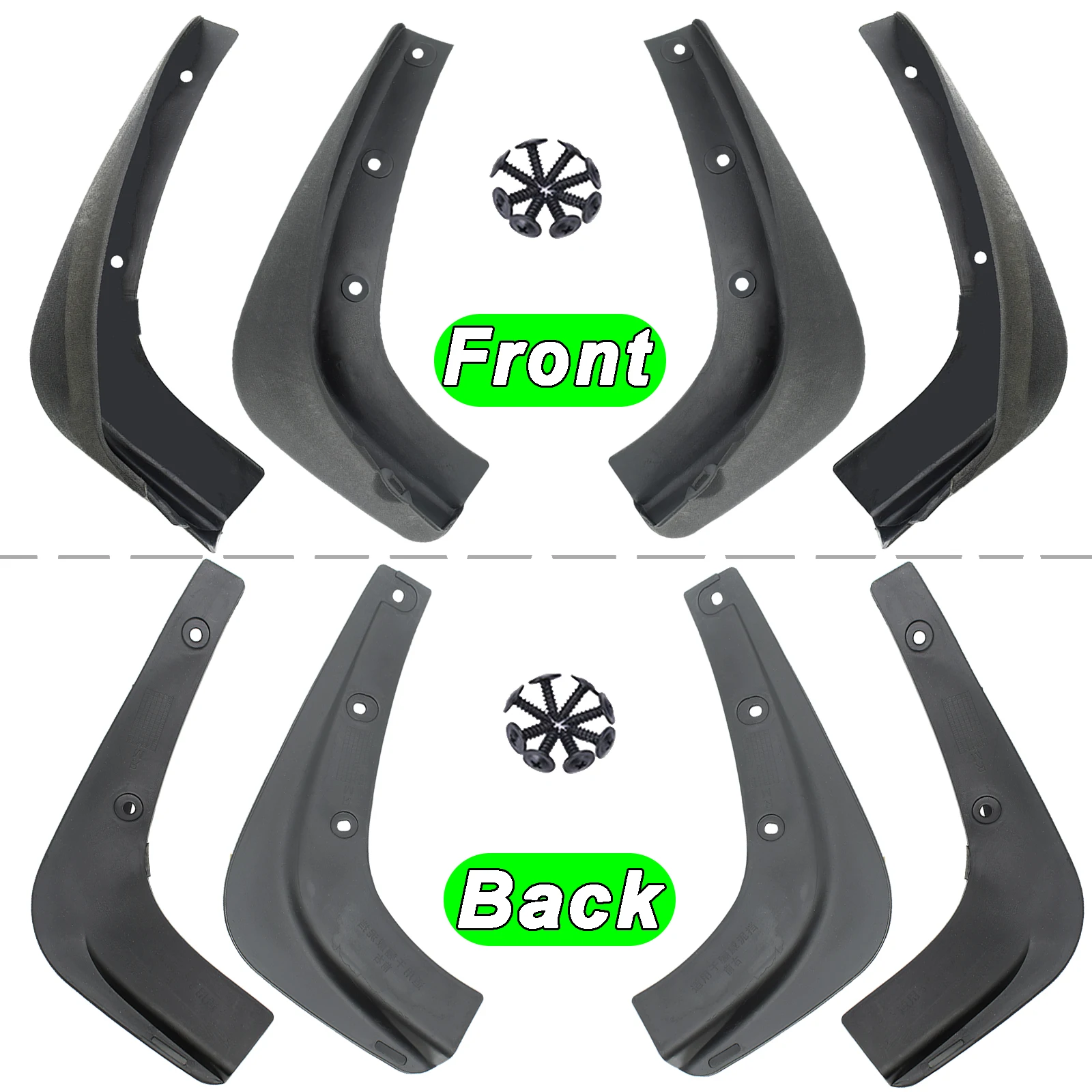 4Pcs Car Mudguards Mudflaps For Nissan Note E11 Gen 1 2004 2005 2006 2007 2008 2009 2010 2011 Mud Guards Splash Guards Fender