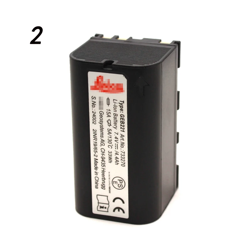 

2 pieces Leic GEB221 Li-ion battery 7.4v 4400mAh