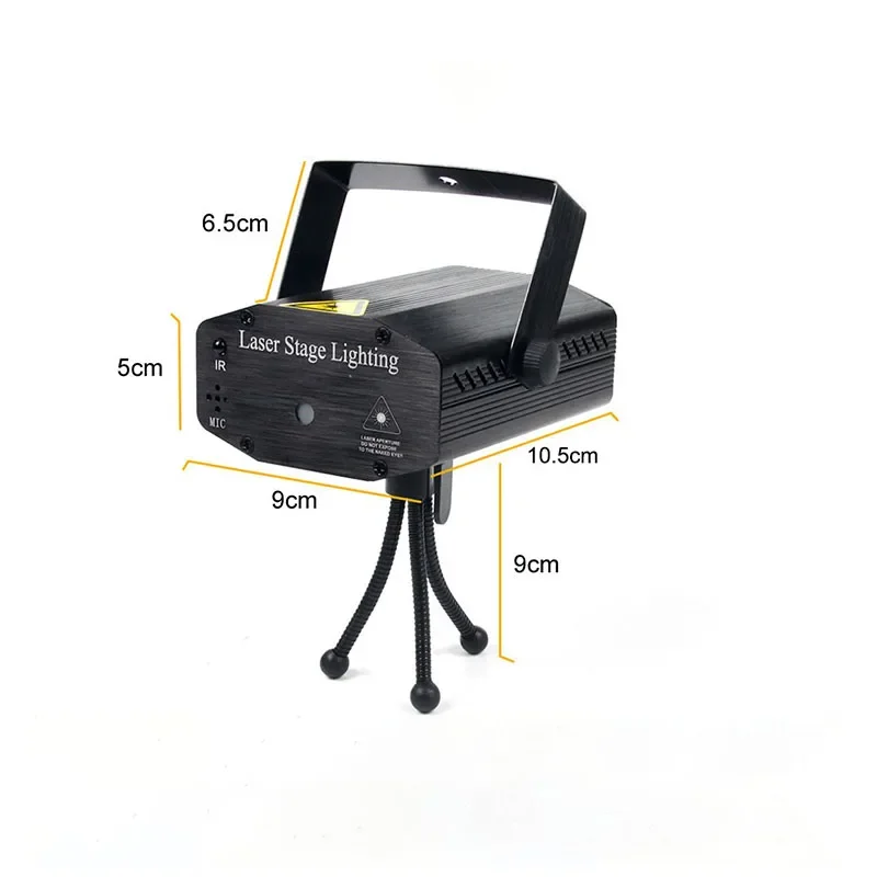 Portable LED lumière de scène DJ KTV Disco fête lumières projecteur lampe Laser pour noël Halloween projecteur mariage Bar Navidad