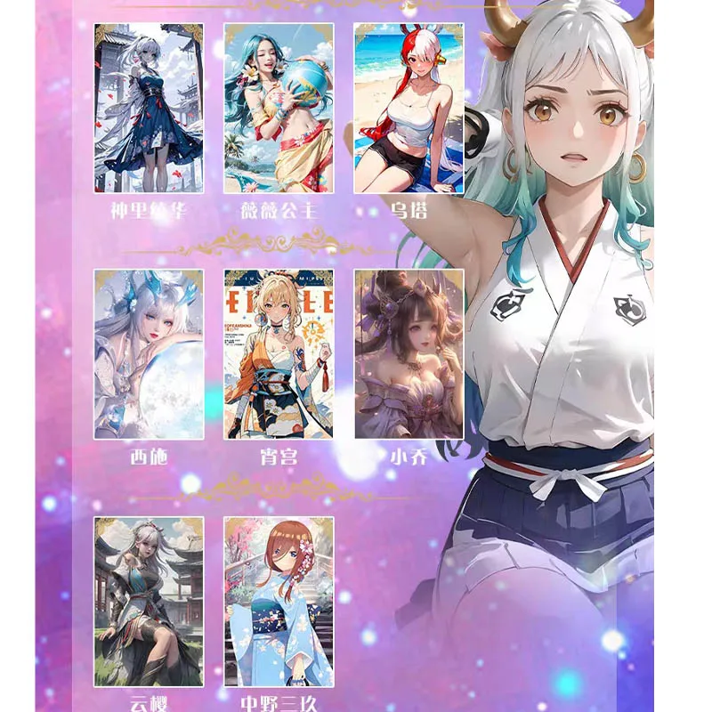 New Style Sexy A5 Card ACG Goddess Story Limited Sale Uniform Temptation Naked Anime Goddess Wife Card Collection Holiday Gift