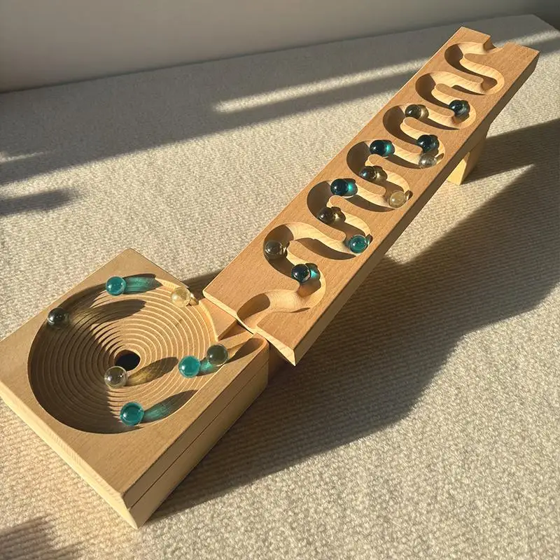 

pure log serpentine track building block set assembly toy