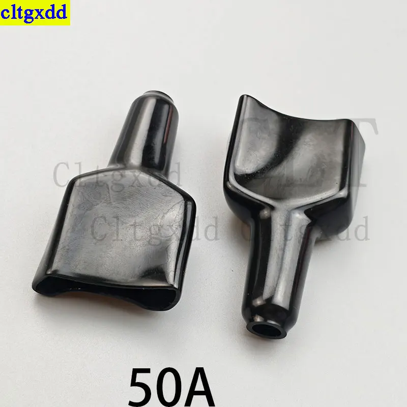 Cltgxdd 2-8 Piece Waterproof Silicone Cap 50A/120A Forklift Battery Connection Plug Dustproof Cover Cable Protector Solar Wiring