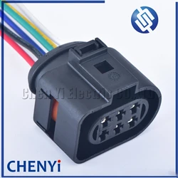 6 Pin 3.5mm 1J0973733 Automotive waterproof connector plug LSU 4.2 Oxygen Sensor Connector 1J0 973 733 with wires 1J0973833