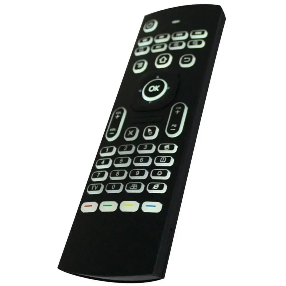 Remote Control Keyboard Mini Nirkabel Mouse Udara MX3 2.4GHz dengan Tombol Multimedia untuk Android TV Box Smart TV PC Linux Windows