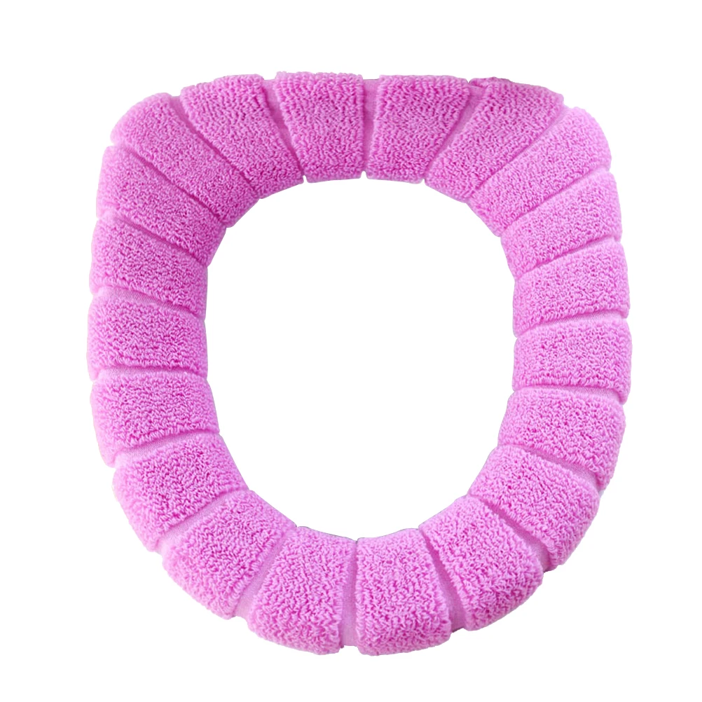 

Toilet Seat Cover Purple Washable Drying For Home Travel Winter Warmth Toilet Seat Pad Mat Cushion