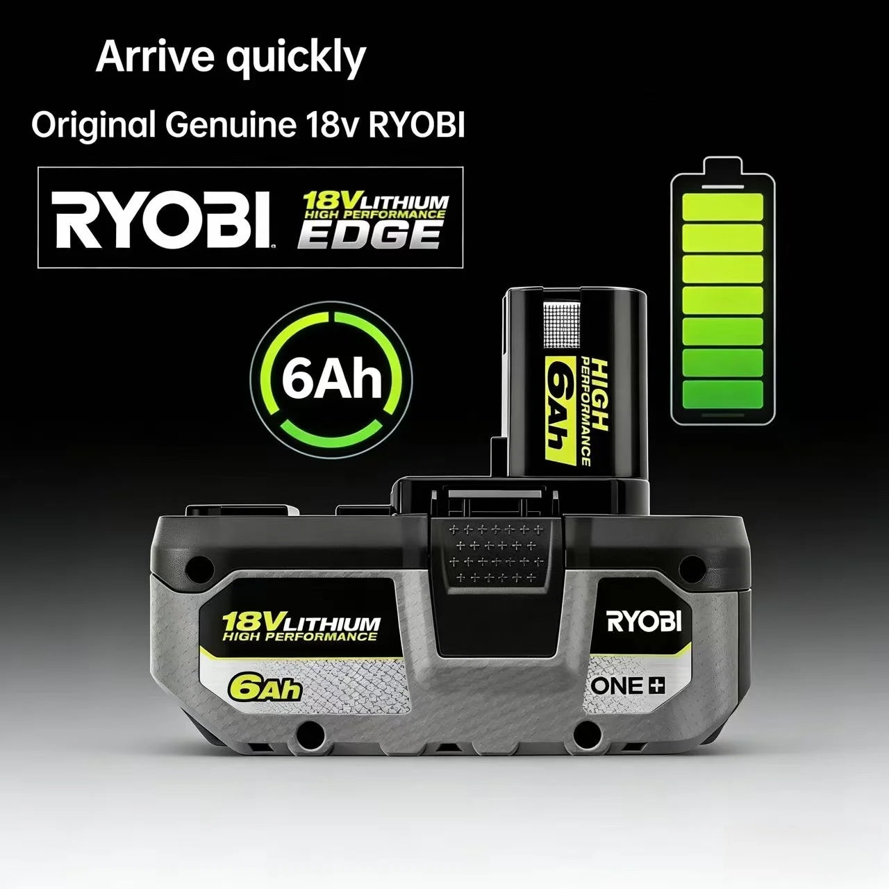 

100% Original RYOBI P108 18V One+ 18 Volt Li-ion Power Tools P104 P107 RB18L50 RB18L20 P108 High Capacity Rechargeable Battery