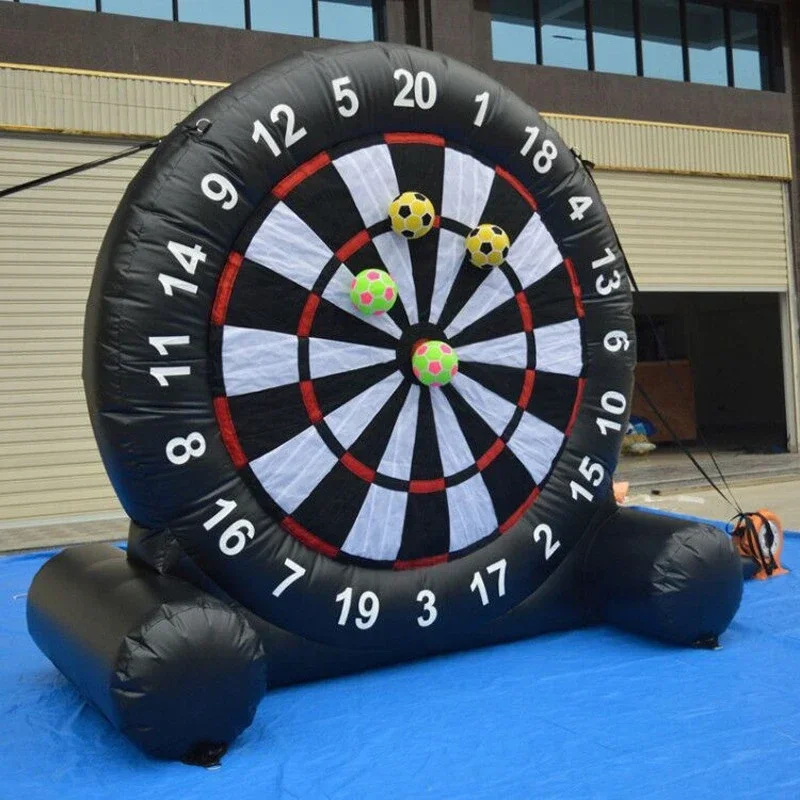 Interesting football shooting game commercial rental inflatable soccer dart board