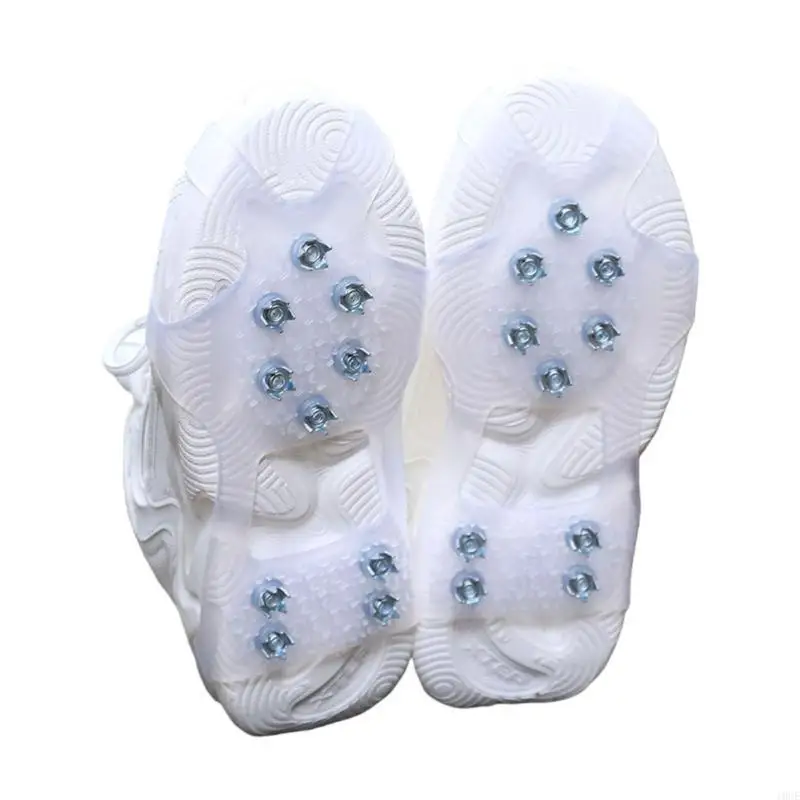 

10 стальных шипов, ледяные шипы для чехлов на зимнюю обувь, нескользящие захваты для снега