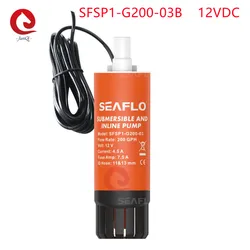 Seaflo  12V Protable Electric Pump SFSP1-G200-03B Linear Pump 200GPH Submersibale Pump For RV Yacht
