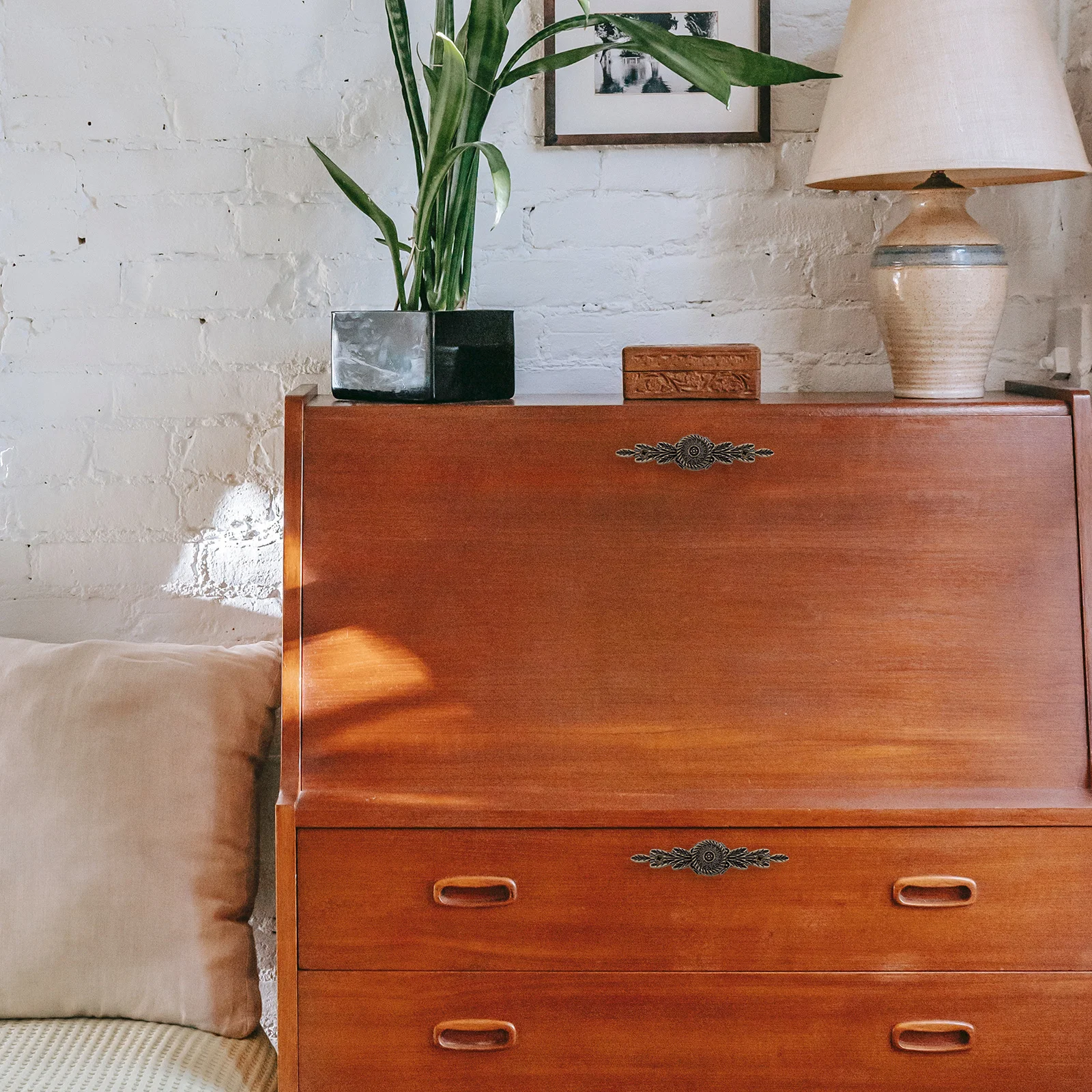 

6Pcs Zinc Alloy Drawer Handle Style Cabinet Pull Furniture Accessory Replacement for Door Window Drawer Handle