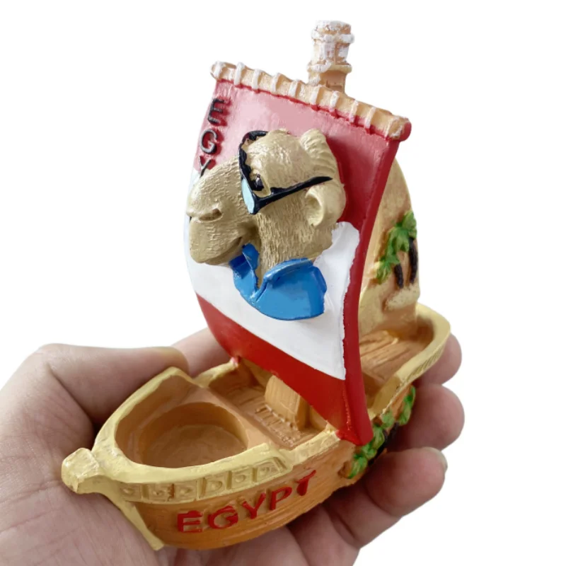 الجمل المراكب الشراعية مصر ثلاثية الأبعاد الراتنج الحرف اليدوية تذكارية الملاحة سطح المكتب زخرفة داخلي الجدول ديكور المنزل هدية جمع #3