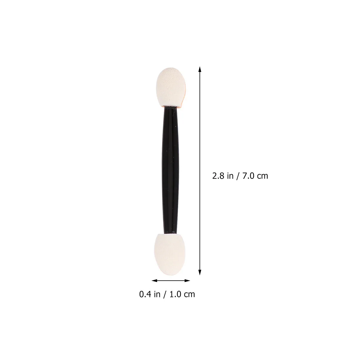 24 Stück Einweg-Lidschattenpinsel mit zwei Köpfen, ultraweiche Schwammspitzen, leichte Lidschatten-Applikatoren für Make-up-Künstler und Frauen