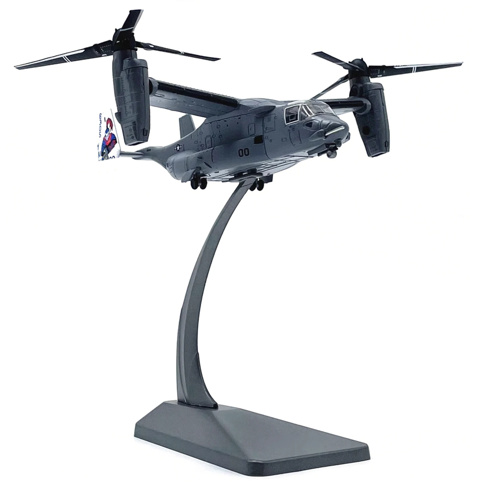

V22 Osprey 1/144 Scale Variable Wing Bell Transport Helicopter Diecast Alloy Aircraft Military Plane Model w/Stand Decor Collect