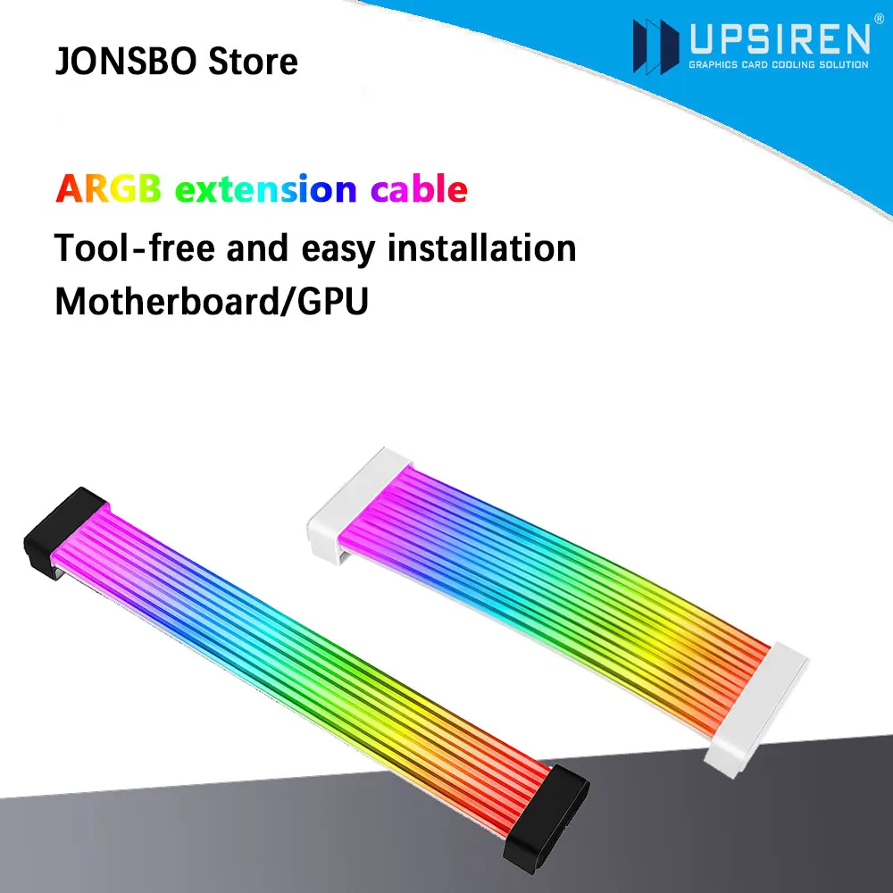 Гибкая световая панель UPSIREN ARGB, подходит для видеокарты 24pin/8pin/2x8pin/12VHPWR/материнская плата, декоративная световая лента
